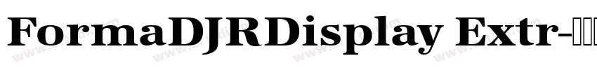 FormaDJRDisplay Extr字体转换